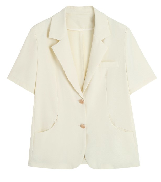 Áo khoác vest màu kem tay ngắn 10507 size 1XL