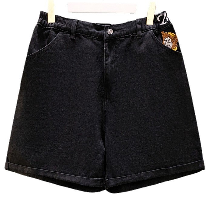 Quần short jean đen 63201 size lớn